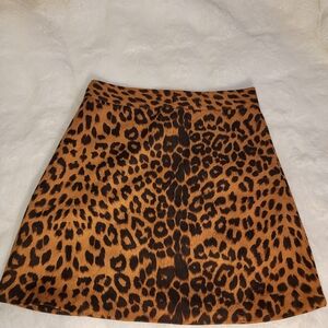 Leopard Print Women's Skirt